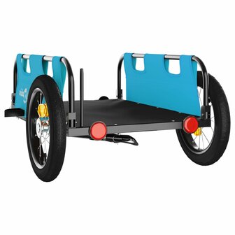 Fietstrailer oxford stof en ijzer blauw 7