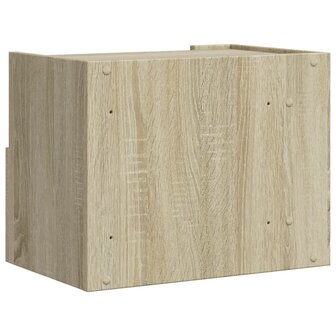 Nachtkastjes 2 st wandgemonteerd 45x30x35 cm sonoma eikenkleur 7