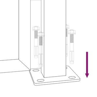 Poort 105x105 cm boomontwerp cortenstaal 10