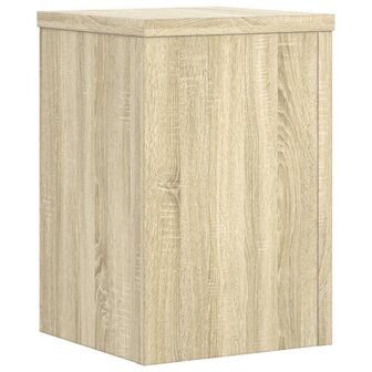 Plantenstandaards 2 st 20x20x30 cm bewerkt hout sonoma eiken 4