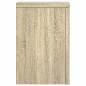 Plantenstandaards 2 st 20x20x30 cm bewerkt hout sonoma eiken 5