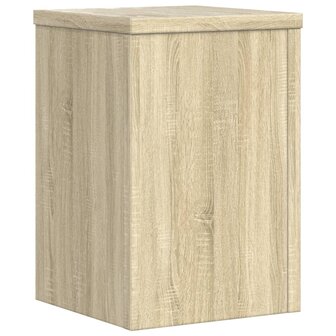 Plantenstandaards 2 st 20x20x30 cm bewerkt hout sonoma eiken 7