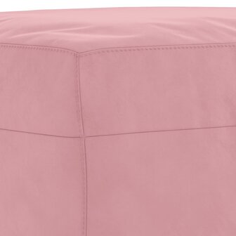 3-delige Loungeset met kussens fluweel roze 7