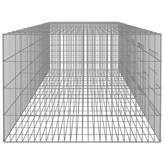 Konijnenkooi met 5 panelen 273x79x54 cm gegalvaniseerd ijzer 5