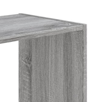 Boekenkast 68,5x32x75 cm bewerkt hout grijs sonoma eikenkleurig 7