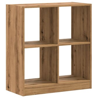 Boekenkast 68,5x32x75 cm bewerkt hout artisanaal eikenkleurig 2