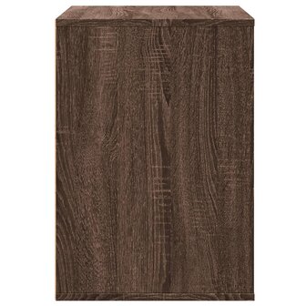 Ladekast 80x41x58 cm bewerkt hout bruin eikenkleurig 6