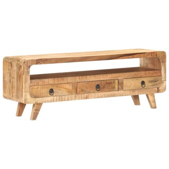 Tv-meubel 117x30x41 cm massief ruw mangohout 1