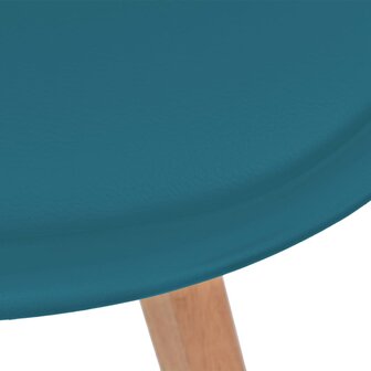 Eetkamerstoelen 4 st kunststof turquoise 5