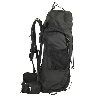 Wandelrugzak 60 L oxford stof zwart 2