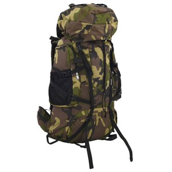 Wandelrugzak 60 L camouflage oxford stof groen 1