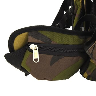 Wandelrugzak 60 L camouflage oxford stof groen 5