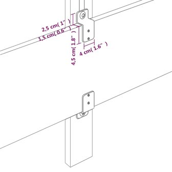 Hoofdbord 90x5x78/88 cm fluweel lichtgrijs 6