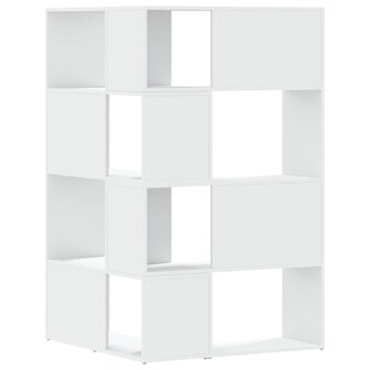 Boekenkast 4-laags hoek 85x85x140 cm bewerkt hout wit 6