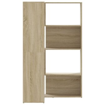 Boekenkast 4-laags hoek 85x85x140 cm bewerkt hout sonoma eiken 5