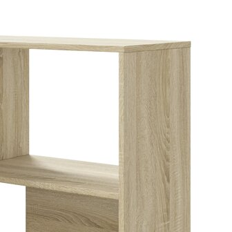 Boekenkast 4-laags hoek 85x85x140 cm bewerkt hout sonoma eiken 8