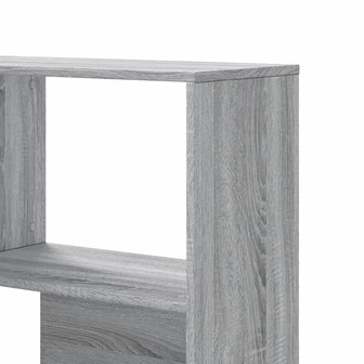 Boekenkast 4-laags hoek 85x85x140 cm bewerkt hout grijs sonoma 8