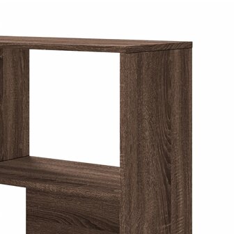 Boekenkast 4-laags hoek 85x85x140 cm bewerkt hout bruin eiken 8