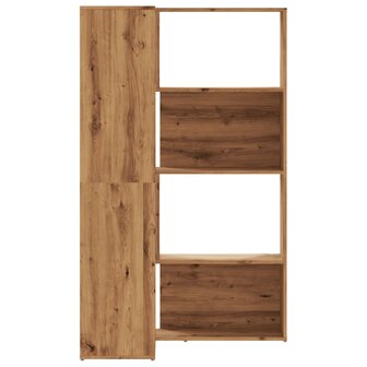 Boekenkast 4-laags hoek 85x85x140 cm hout artisanaal eikenkleur 5