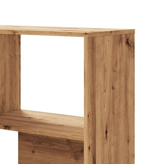 Boekenkast 4-laags hoek 85x85x140 cm hout artisanaal eikenkleur 8