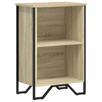 Boekenkast 50x31x74,5 cm bewerkt hout sonoma eikenkleurig 2