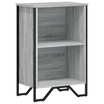 Boekenkast 50x31x74,5 cm bewerkt hout grijs sonoma eikenkleur 2