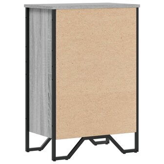 Boekenkast 50x31x74,5 cm bewerkt hout grijs sonoma eikenkleur 6