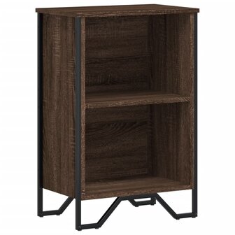 Boekenkast 50x31x74,5 cm bewerkt hout bruin eikenkleur 2