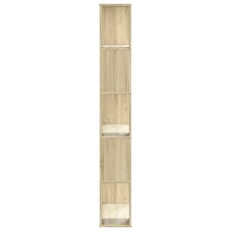 Boekenkast 5-laags 80,5x23,5x162,5 cm bewerkt hout sonoma eiken 4