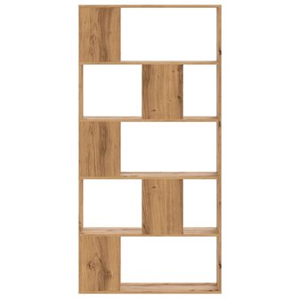 Boekenkast 5-laags 80,5x23,5x162,5 cm hout artisanaal eiken 3