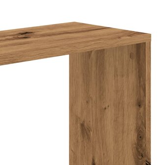 Boekenkast 5-laags 80,5x23,5x162,5 cm hout artisanaal eiken 6