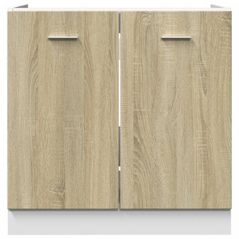 Onderkast 80x46x81,5 cm bewerkt hout sonoma eikenkleurig 5