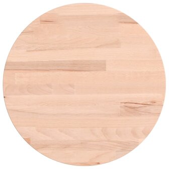 Tafelblad rond &Oslash;30x1,5 cm massief beukenhout 2