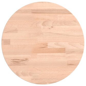 Tafelblad rond &Oslash;30x2,5 cm massief beukenhout 2