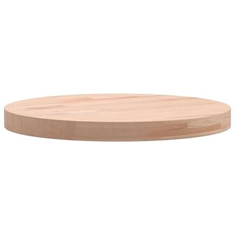 Tafelblad rond &Oslash;30x2,5 cm massief beukenhout 6