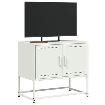 Tv-meubel 68,5x39x60,5 cm staal wit 4