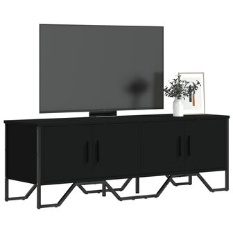 Tv-meubel 122x34x41 cm bewerkt hout zwart 1