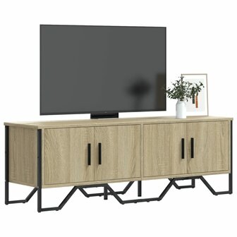 Tv-meubel 122x34x41 cm bewerkt hout sonoma eikenkleurig 1