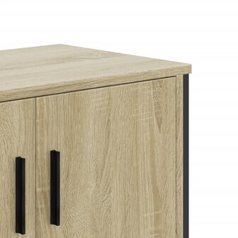 Tv-meubel 122x34x41 cm bewerkt hout sonoma eikenkleurig 8