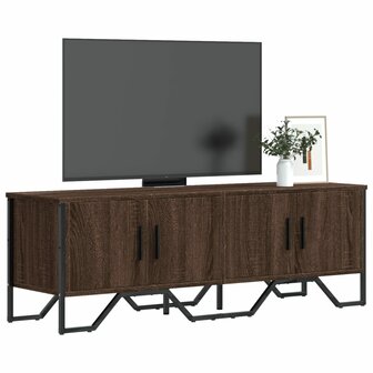 Tv-meubel 122x34x41 cm bewerkt hout bruin eikenkleurig 1