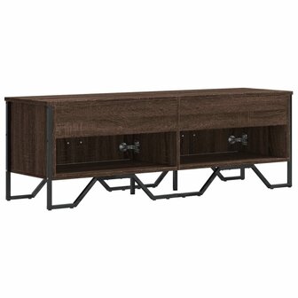 Tv-meubel 122x34x41 cm bewerkt hout bruin eikenkleurig 6