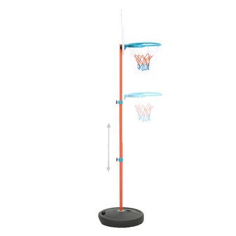 Basketbalset draagbaar verstelbaar 133-160 cm 5