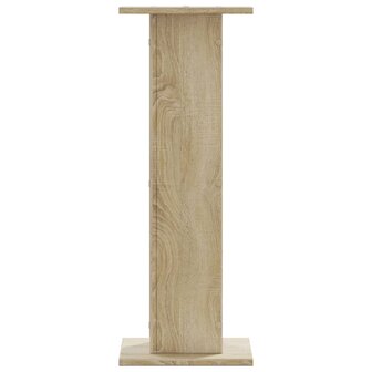 Plantenstandaards 2 st 30x30x80 cm bewerkt hout sonoma eiken 4