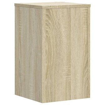 Plantenstandaards 2 st 30x30x50 cm bewerkt hout sonoma eiken 4