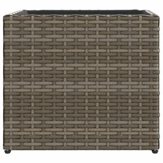 Plantenbakken 2 st 36x30x32 cm poly rattan grijs 6