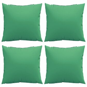 Bankkussens 4 st 60x60 cm stof groen 4