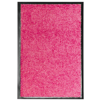 Deurmat wasbaar 40x60 cm roze 1