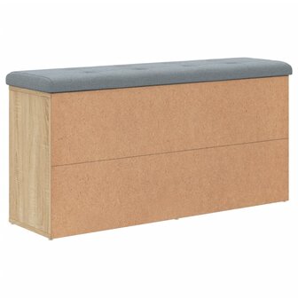 Schoenenbank 102x32x50 cm bewerkt hout sonoma eikenkleurig 7