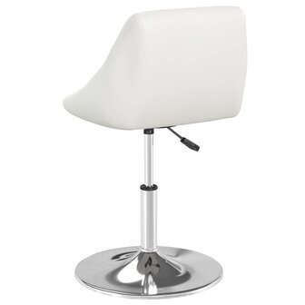 Eetkamerstoelen 4 st kunstleer wit 4