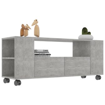 Tv-meubel 120x35x48 cm bewerkt hout betongrijs 3